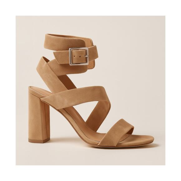 Franco Sarto Tristan Block Heel Sandal 8.5 Tan NEW - Picture 1 of 10